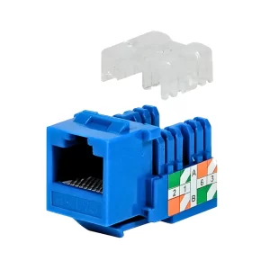 JACK COUPLER RJ45 CAT5E COLOR AZUL MARCA ADVANCED