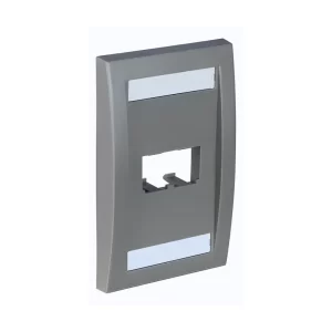 FACE PLATE DE 2 POSICIONES COLOR GRIS MARCA PANDUIT