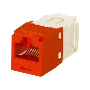 JACK COUPLER RJ45 CAT6 COLOR ROJO MARCA PANDUIT