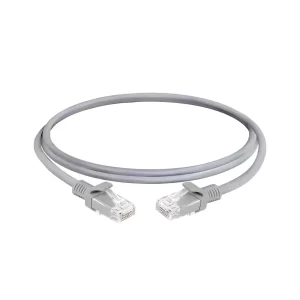 PATCH CORD CAT5E DE 7FT (2MTS) COLOR GRIS MARCA QNET