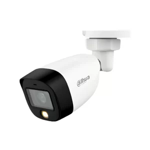 CÁMARA TIPO BULLET MARCA DAHUA DE 2MP, LENTE 2.8MM METÁLICA, LED 20 MTS, IP67, FULL COLOR