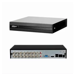 DVR DE 16 CANALES MARCA DAHUA PENTA-BRID 1080N, 720p, COMPACTO DE 1RU, H.265,1HDD 6TB WizSense, ANCHO DE BANDA 64 Mbps