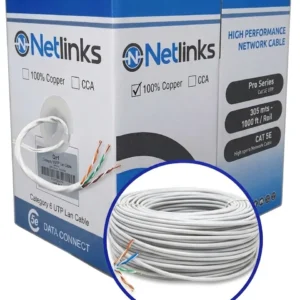 Cable UTP Categoría 5e 100% Cobre  para Interiores.