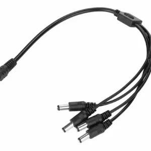 CABLE SPLITTER DE ALIMENTACION 1 ENTRADA 4 SALIDAS ESPECIAL PARA CCTV
