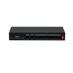 SWITCH FAST ETHERNET DE 10 PUERTOS DAHUA CON 8 PUERTOS POE 2.0Gbps / TRANSMISION POE DE 205M A LARGA DISTANCIA