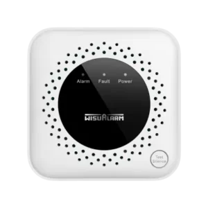 Detector de Gas Propano (CH3H8) Autónomo Sensor de Gas Catalítico Salida de Relevador Salida de Válvula Detección de Temperatura Ambiente Alarma de 70 dB LED Indicadores Certificación CE