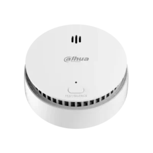 Detector de Humo Inalámbrico Sensor Fotoeléctrico de Doble Cámara Sirena Interna de 85dB Función de Prueba y Silenciar Alarma Visual y Sonora Indicador Led Frecuencia 433MHz