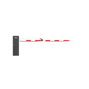 BARRERA VEHICULAR MOTORIZADA MOTOR 24V SIN ESCOBILLAS VELOCIDAD DE APERTURA/CIERRE AJUSTABLE ENTRE 2 Y 6 SEGUNDOS COMPATIBLE CON BRAZO PLEGABLE DE 3 A 4 METROS DIMENSIONES 285MM × 200MM × 940MM IP54
