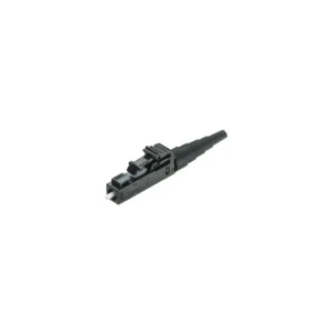 Conector de fibra óptica LC simplex multimodo.