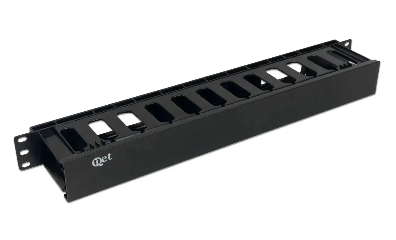 Organizador Horizontal de Cables, 1RU.
(Solo Frente).