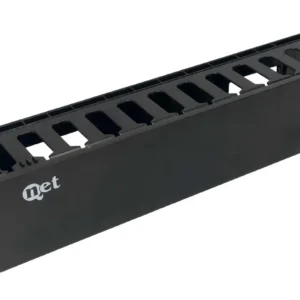 Organizador Horizontal de Cables, 2RU.
(Solo Frente).