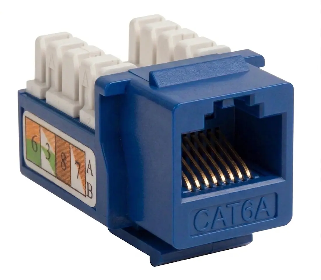 Conector Keystone Jack Categoría 6A UTP.