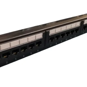 Patch Panel 24 puertos UTP Categoría 6, 1RU