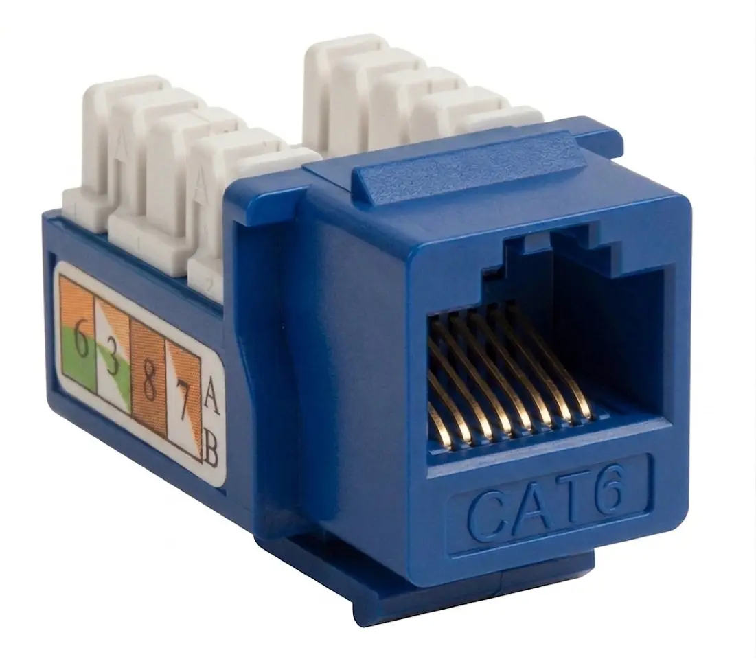Conector Keystone Jack Categoría 6 UTP.