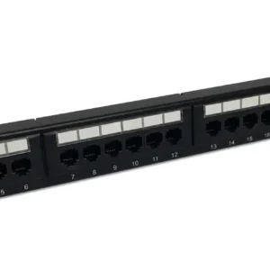 Patch Panel 24 puertos UTP Categoría 6, 1RU