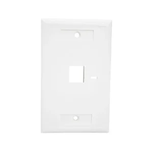 Face Plate con Etiquetas e Íconos, 1 Puerto